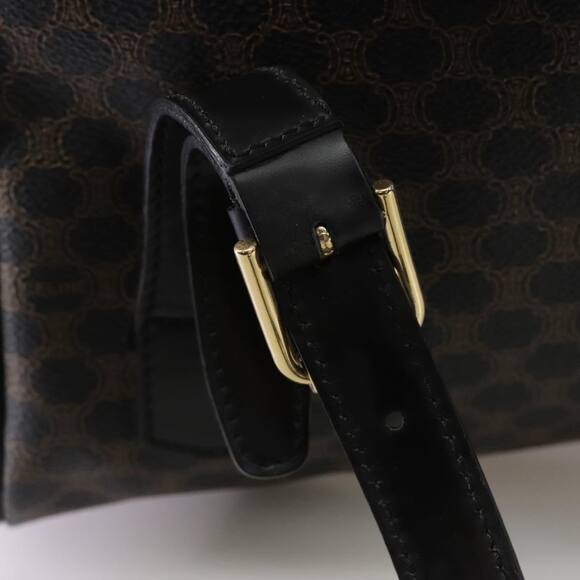 CELINE Macadam Canvas Backpack Pvc Leather Black Silver - Picture 9 of 16